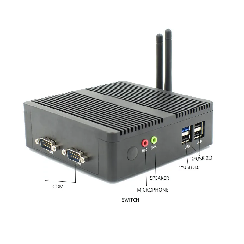 Процессор Eglobal Fanless мини компьютер Intel Celeron J1900/N3160/J3160 четырехъядерный Pfsense Barebone ПК