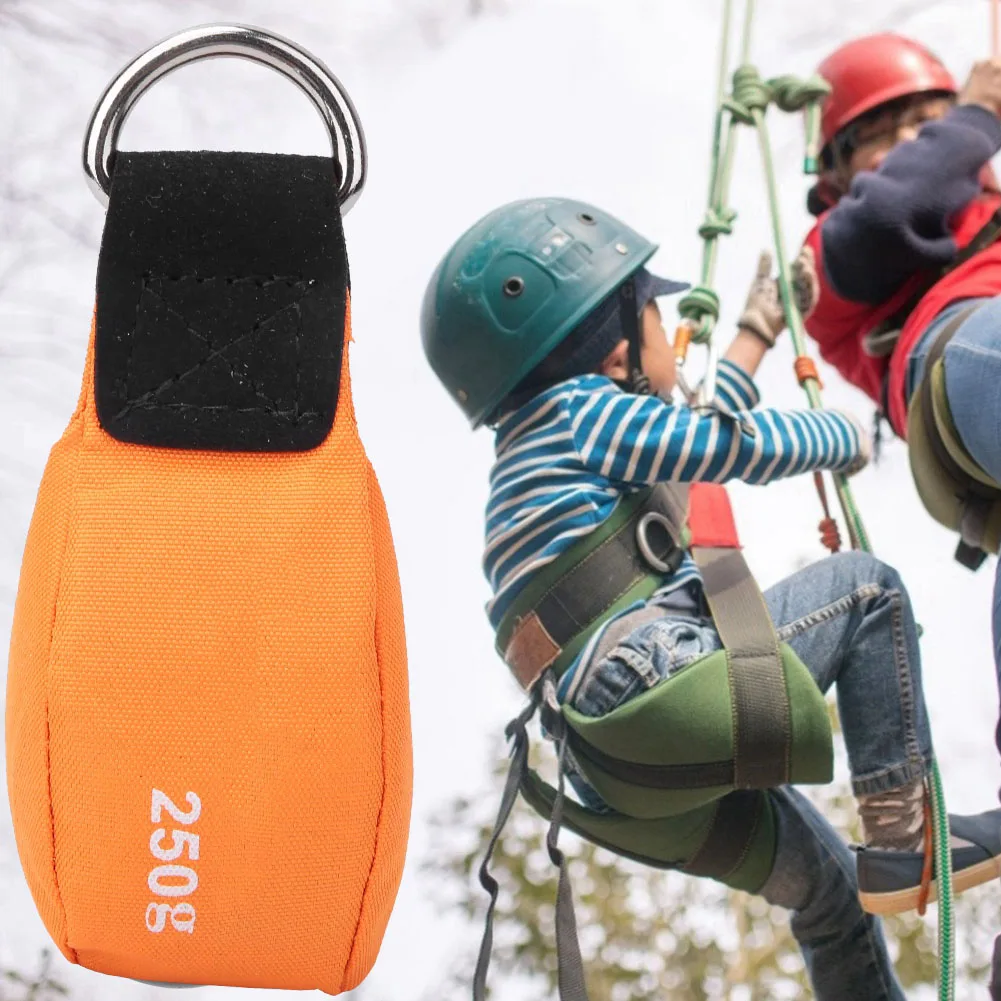 

Orange Multi-purpose Outdoor Climbing Tree Climbing Nylon Rope Throwing Bag 150G Steel Ball Filling Rescue Rope Thrower