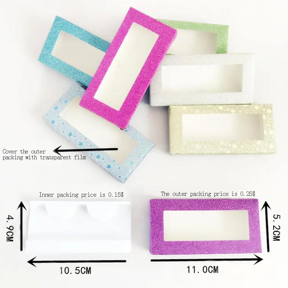 MJS4 Artificial Eyelash Personalized Box False Storage Portable Makeup Packaging | Красота и здоровье