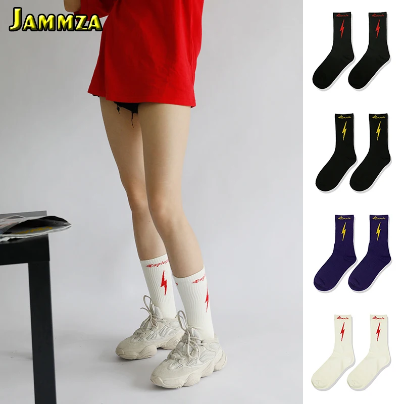 Новинка Harajuku уличная спортивная мода носки для женщин буквы молния повседневные
