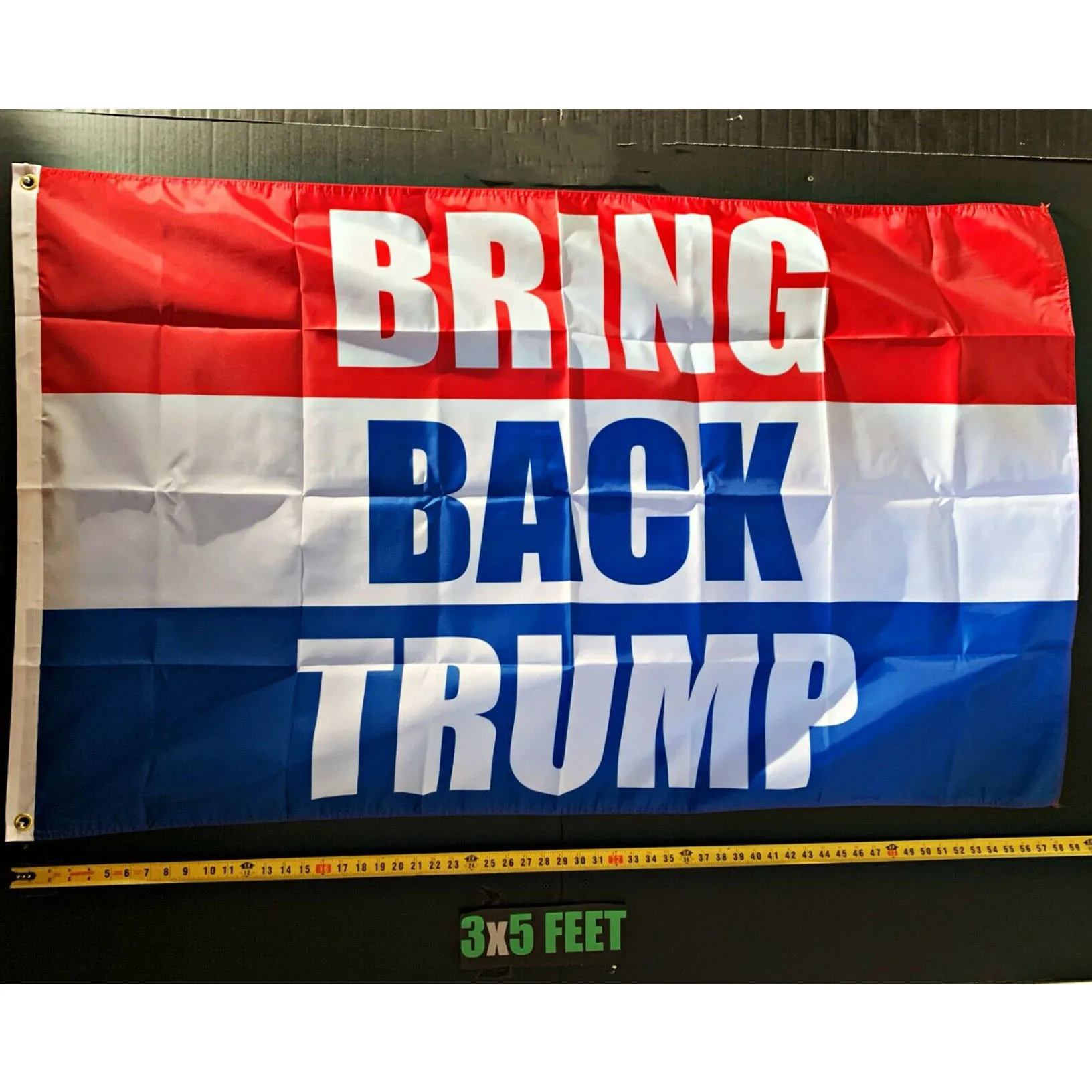 

3 x 5 ft - 90cm x 150cm BRING BACK TRUMP 2024 Flag High Quality Single side Flag U.S. election Flag USA