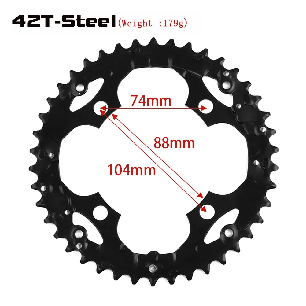 Передняя Звездочка для цепи горного велосипеда 44T/42T/32T/24T / 22T BCD 104/ 64 | Спорт и