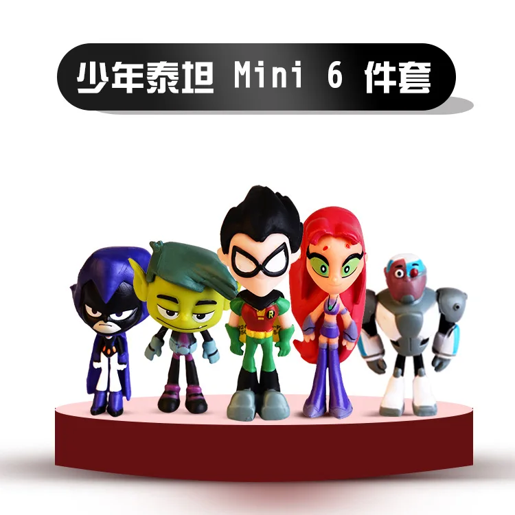 Подростковые игрушки 6 шт. в упаковке экшн-фигурки Робин зверь мальчик Ворон