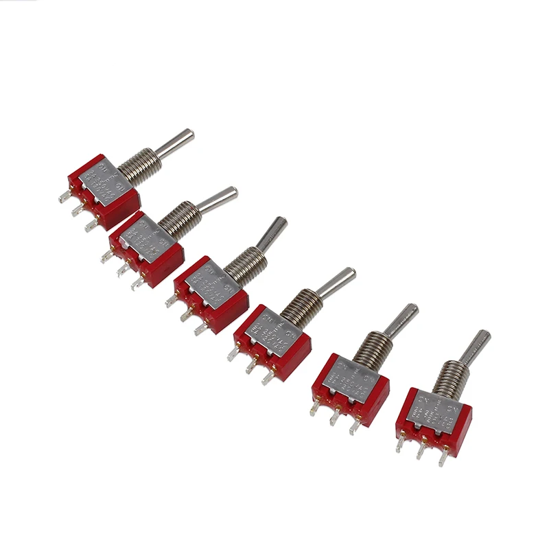 6 шт. AC 250V 2A 120V 5A SPDT вкл./ВЫКЛ./ВКЛ. 3 положения тумблер|Выключатели| |