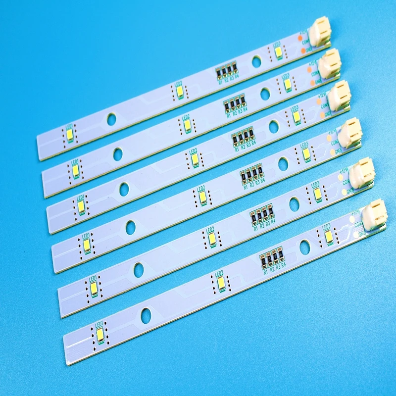 

10pc LED Light Bar for HISENSE/ RONGSHENG Refrigerator LED Strip Light E349766 MDDZ-162A 1629348 DC12V 2W