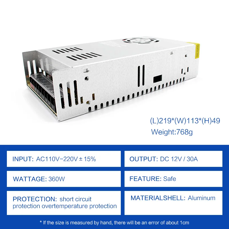AC 220V to DC 12V Power Supply Lighting Transformer 110V-220V 12 Volt 1A 2A 3A 5A 10A 20A LED driver Switching Adapter | Лампы и