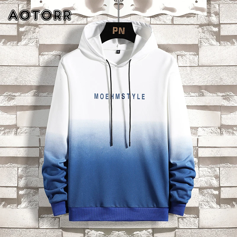 Мужские толстовки с буквенным принтом 2021 повседневные свитшоты в японском стиле