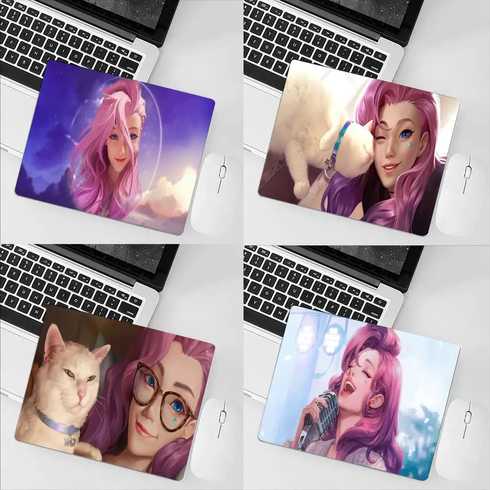 

Seraphine League Of Legends Cs Mouse Pads Small Desk Mat Kawaii Pad Cute Mousepad Anime LOL Mats Gamer Gaming Laptops Laptop Pc