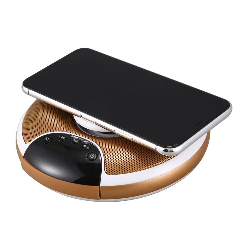 НЛО Творческий смарт Bluetooth динамик беспроводной зарядки Индукционная карта