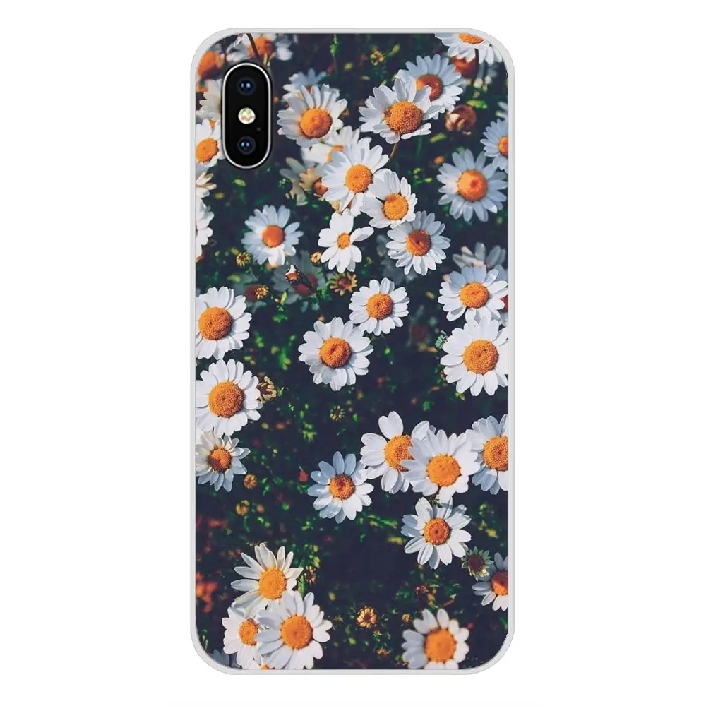 For Motorola Moto X4 E4 E5 G5 G5S G6 Z Z2 Z3 G G2 G3 C Play Plus Silicone Phone Cases Covers Yellow flower Small daisy sunflower | Мобильные