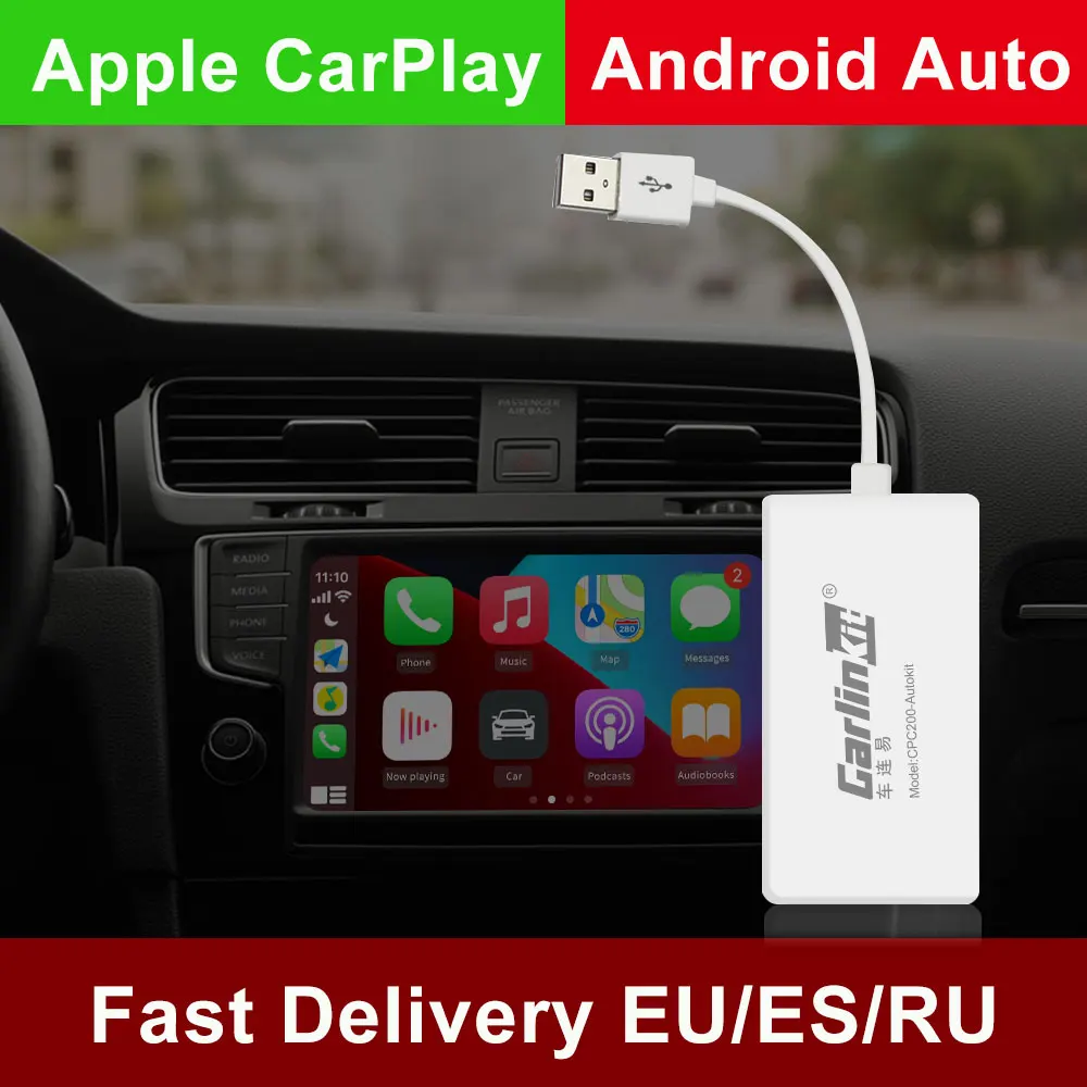 Carlinkit Wireless Apple CarPlay Dongle Android Auto for Android Car Radio Netflix AirPlay Autokit Map Music USB Smart Link
