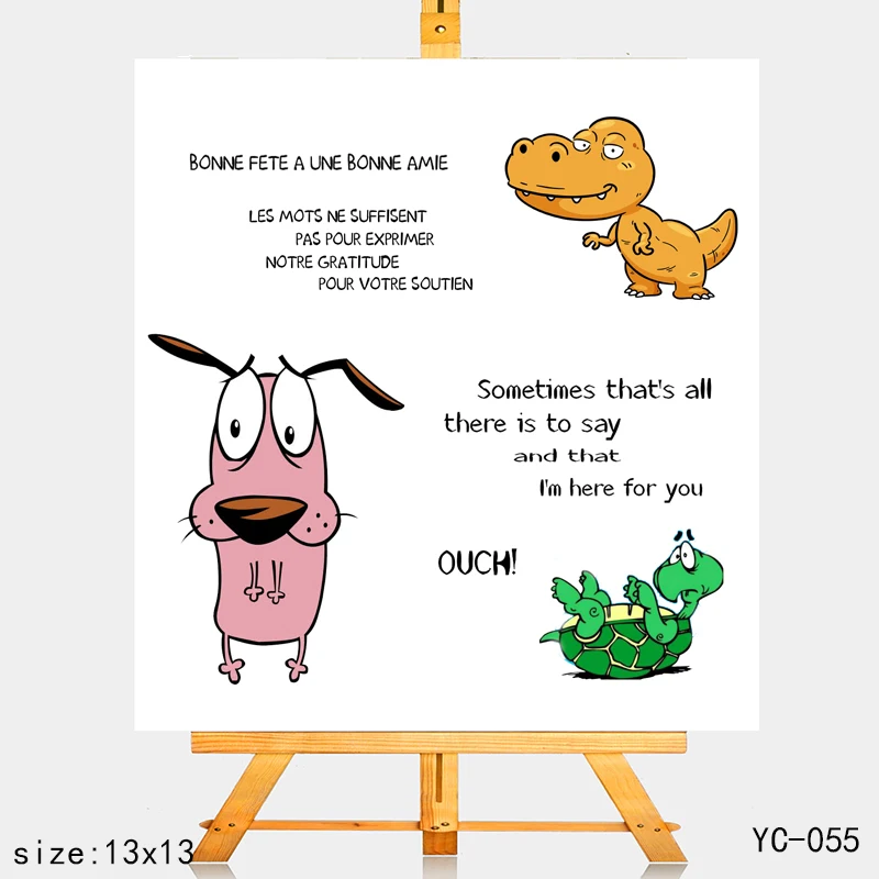 

AZSG Dinosaur Turtles Clear Stamps For DIY Scrapbooking Rubber Stamp/ Seal Paper Craft Clear Stamp Card Making