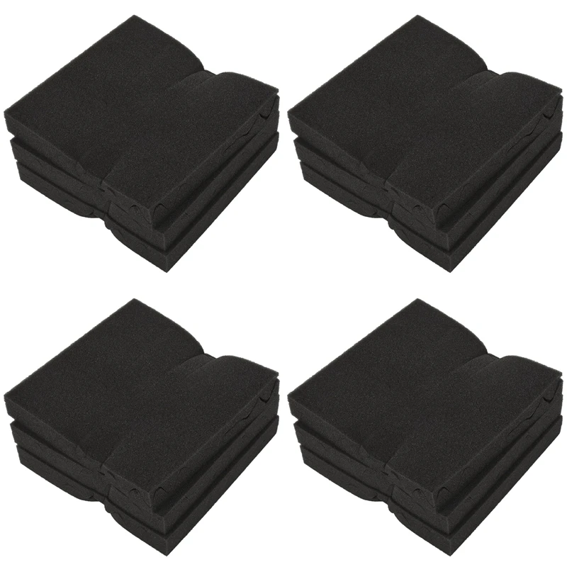 

Quality 24Pcs 30X30X4CM Soundproofing Acoustic Foam Tiles Noise Sound-Absorbing