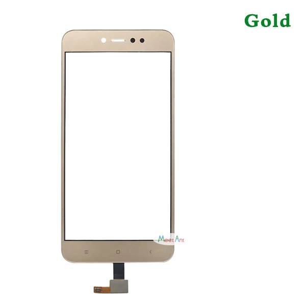 Gold No Tool AAA для Xiaomi Redmi Примечание 5A Prime 5,5 дюймов сенсорный экран дигитайзер сенсор внешняя стеклянная панель объектива Черный Белый Золотой - Цвет: Gold No Tool