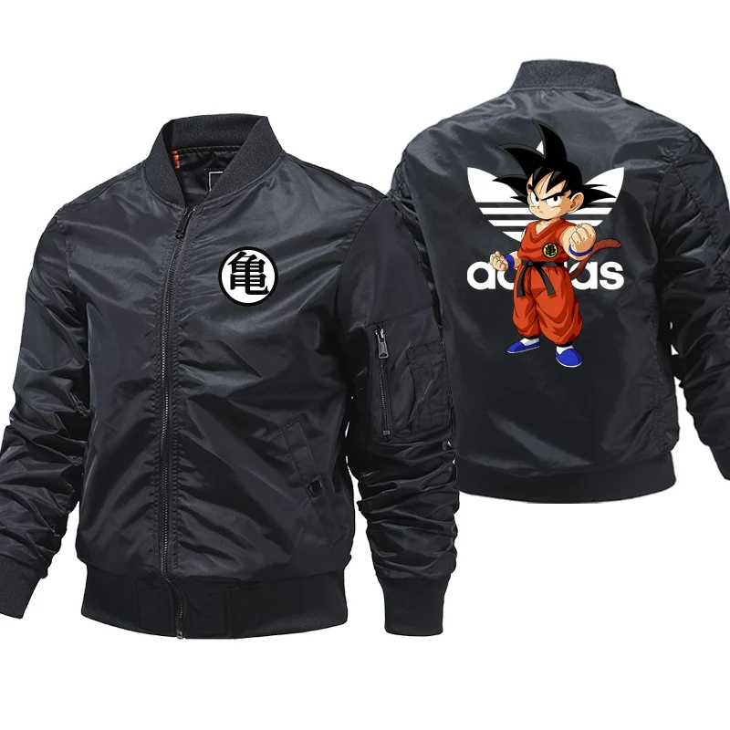 Bomber Jacket Men Dragon ball Goku Men's Jackets 2021 Autumn Spring Male Jacket Cosplay Costume Harajuku Thick jacket winter