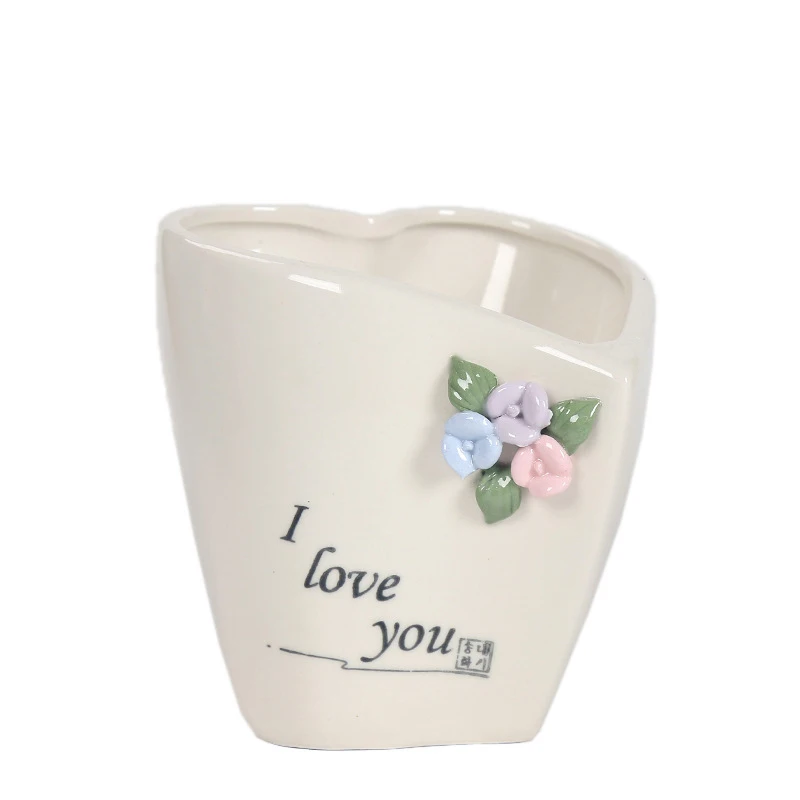 

European Creative Succulent Ceramic Flower Pots Green Plant Wedding Ornaments Breathable Dried Flower Flower Arrangement Pots