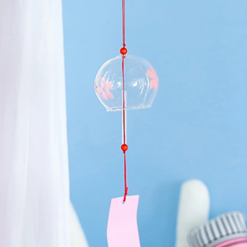 Стеклянный ветряной Колокольчик в стиле цветущей вишни креативный