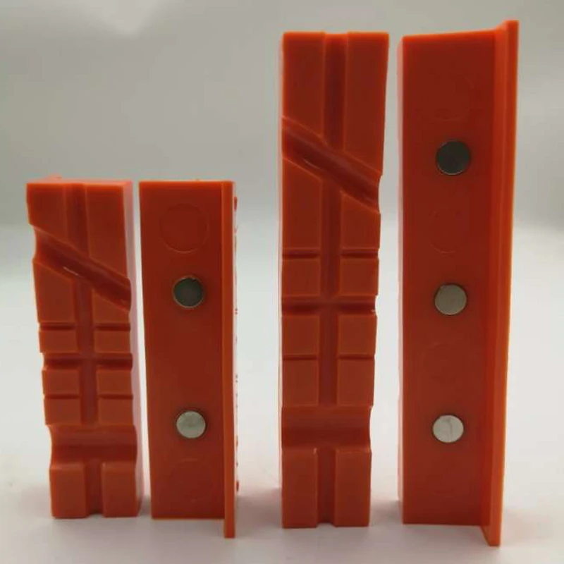 HTHL 6 дюймов Магнитная скамья тиски подкладка под челюсть мульти паз держатель