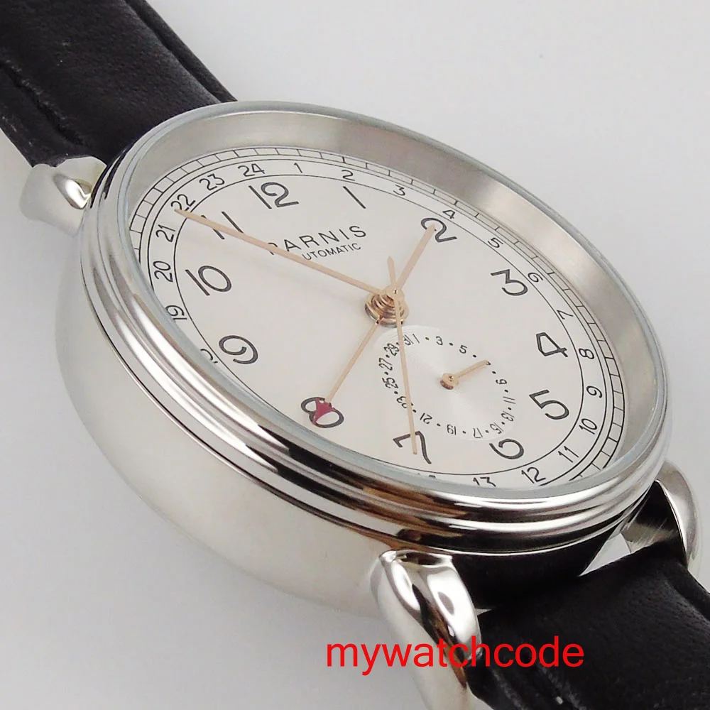 Часы мужские PARNIS с автоматическим механизмом брендовые Роскошные