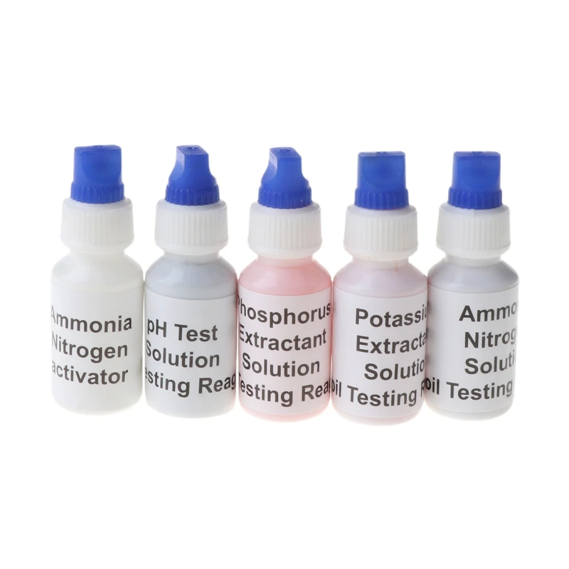 

Soil PH Test Solution Phosphorus N1 Nitrate P1 Potassium K1 K2 Extractant Testing Reagent Kit Set HX6C