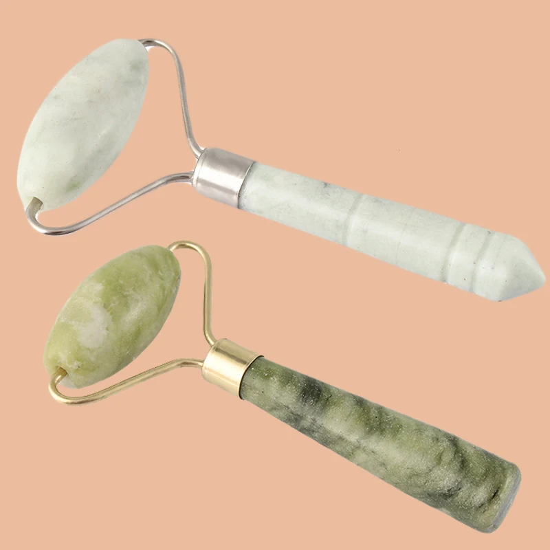 1 шт. массажер для лица Нефритовый каменный ролик глаз шеи массажный инструмент