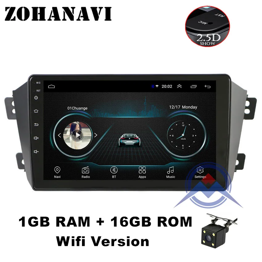 Radio Cam 1G 16G ZOHANAVI Android 9,0 2.5D 9 дюймовый автомобильный радиоприемник для Geely Emgrand GX7 EX7 X7 автомобильный DVD gps навигатор с картами - Цвет: Radio Cam 1G 16G