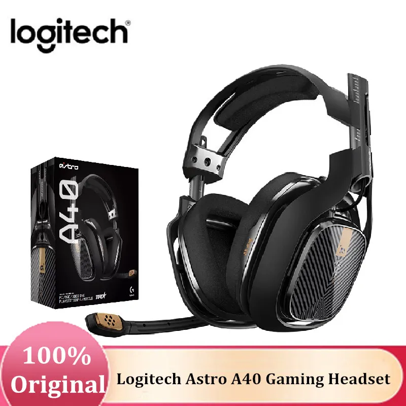 Promotion Logitech Astro A40 3.5mm TR Gaming Headset Headphones with Mic Professional Noice Cancelling for Xbox/PS Laptop Tablet