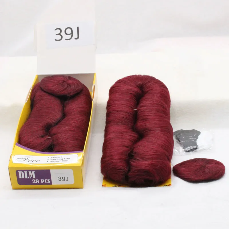 DLME 39j # волосы красного цвета 27 шт. вьющиеся прямые 39 цветов отдельные пряди