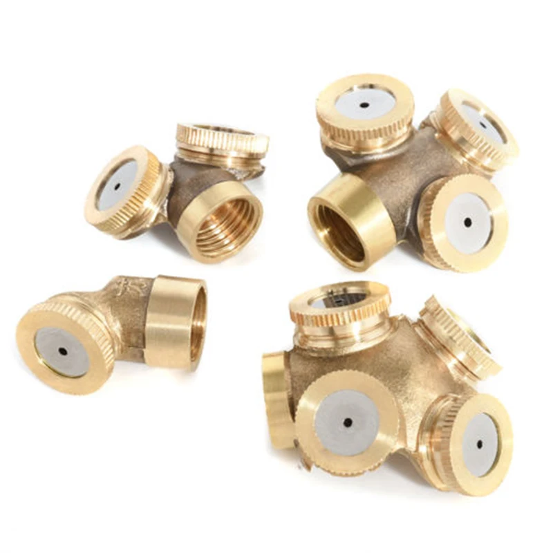 

1 X Adjustable Brass Spray Misting Nozzle Garden Sprinklers Irrigation Fitting