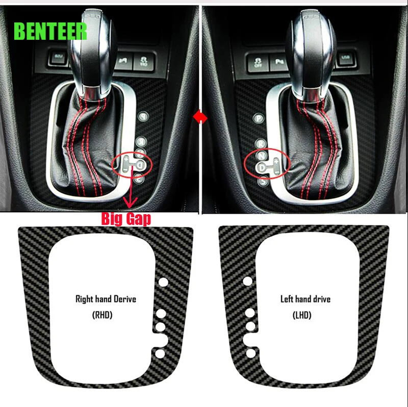 Переключатель передач из углеродного волокна для салона автомобиля