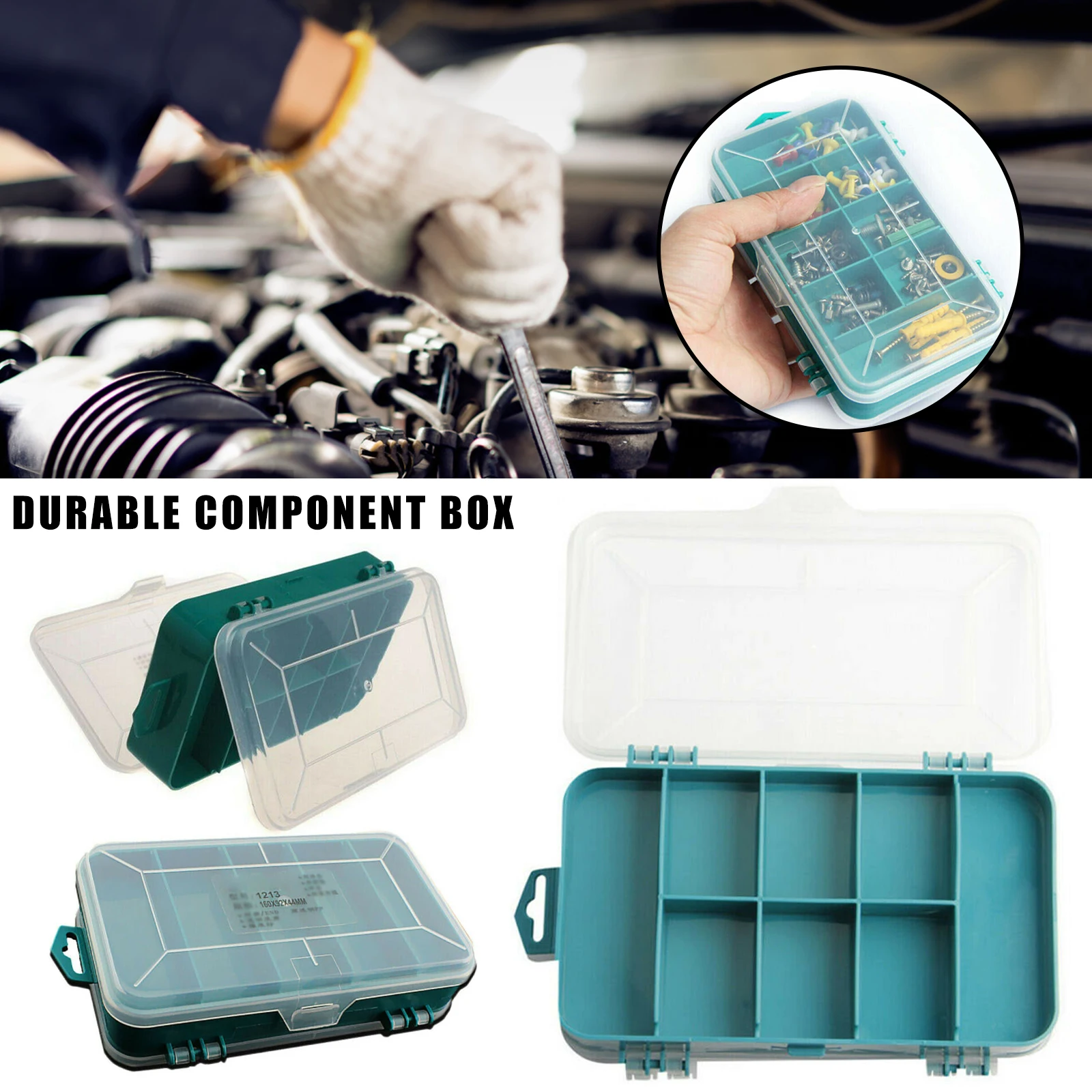 8 Slot Plastic Storage Case for Screws Threads Bolts Nails Nuts Parts Durable Box Tools DAG-ship | Дом и сад