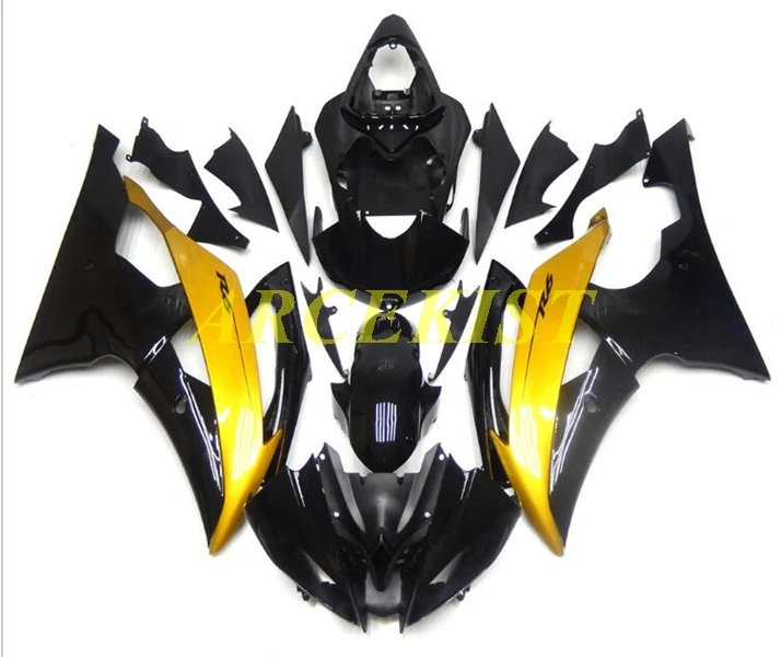 

New ABS Whole Fairings Kits Fit For Yamaha YZF-R6 R6 08 2008 2009 2010 2011 2012 2013 2014 2015 2016 Bodywork set Golden