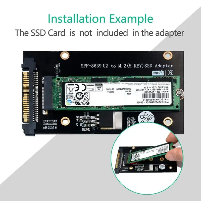 M.2 M ключ-Накопитель SSD с протоколом NVME для SFF-8639 U2 адаптер плата расширения 2230 42 60 80
