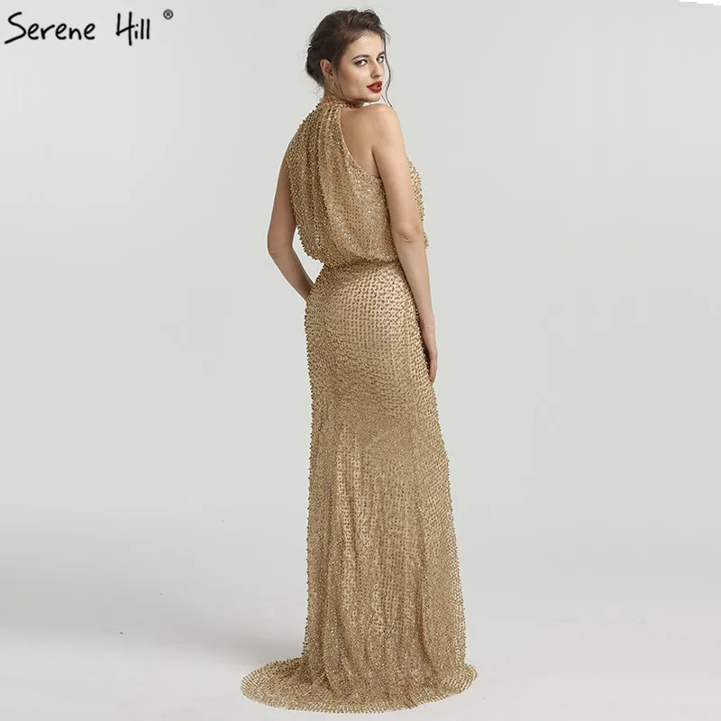 Сексуальное модное вечернее платье русалки с лямкой на шее 2021 элегантное без