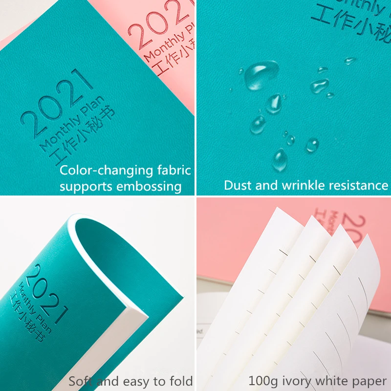 

2021 2022 Planner Organizer A5 Notebook Agenda Daily Weekly Schedule Monthly School Office Supplies Journals Stationery Kpop