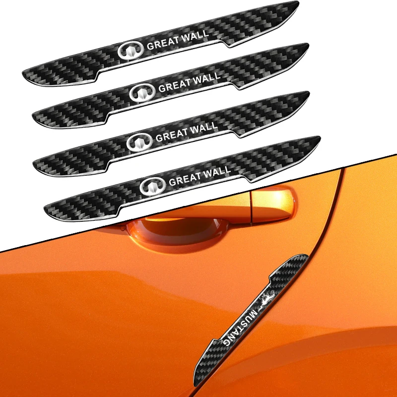 

4pcs Car Door Side Scratch Protection Strip Anti-collision Sticker for Great Wall poer m4 voleex c30 pao wingle car accessories
