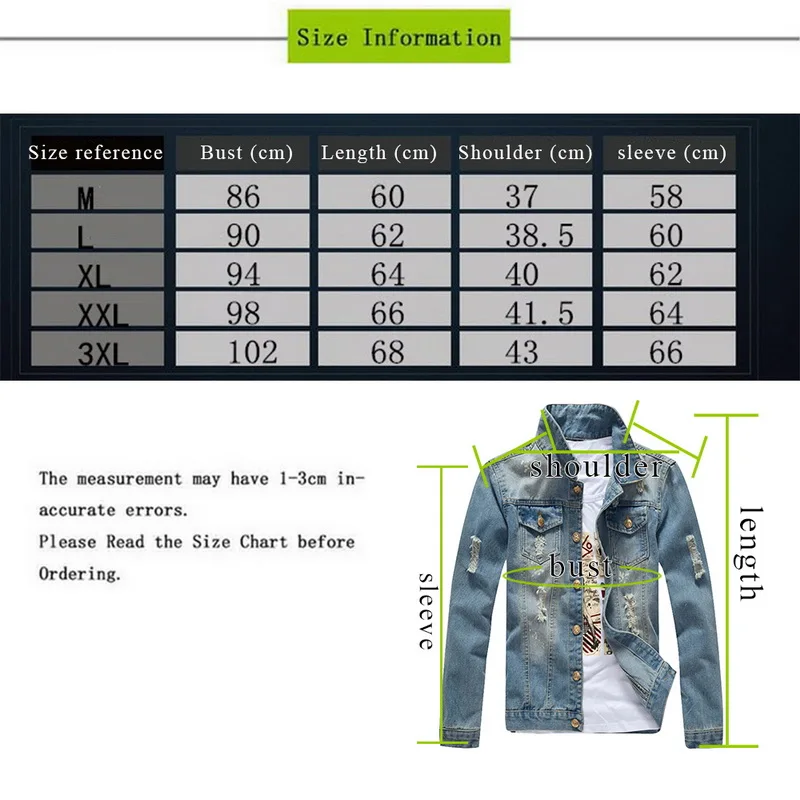 CYSINCOS Новая Осенняя джинсовая куртка с дырками мужские рваные ковбойские куртки