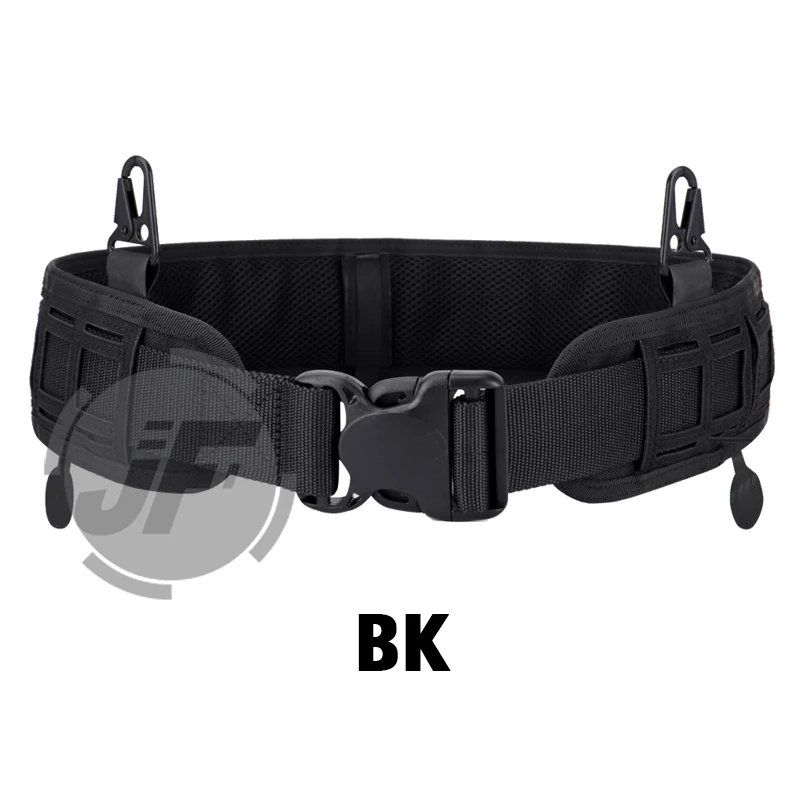 

Tactical MOLLE Inner & Outer Belt Modular Loading Padded MOLLE PALS Laser Cut Patrol MOLLE Nylon Belt For Battle Army Hunting BK
