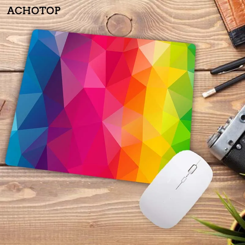 

Triangles Geometry Colors Gaming Mouse Pad Abstract Large Rubber Non-slip Mat for Dota 2 LOL CSGO Game Mouse Mat