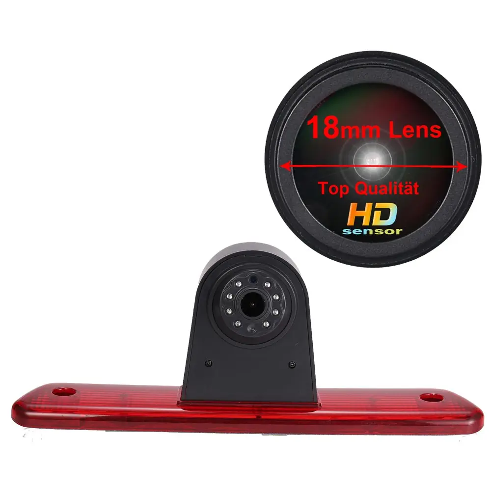 

Камера заднего вида для toyota proace, Citroen jumpy, peugeot exoert, фургон 2007-2016, объектив 18 мм HD, стоп светильник