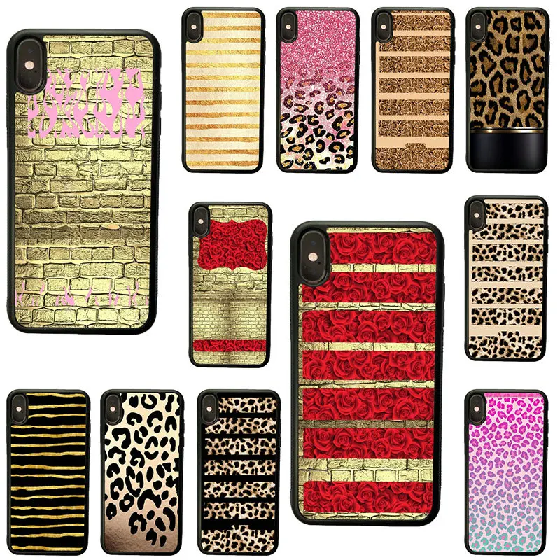 Сатиновая юбка американка с принтом золотыми полосами чехлы для телефонов