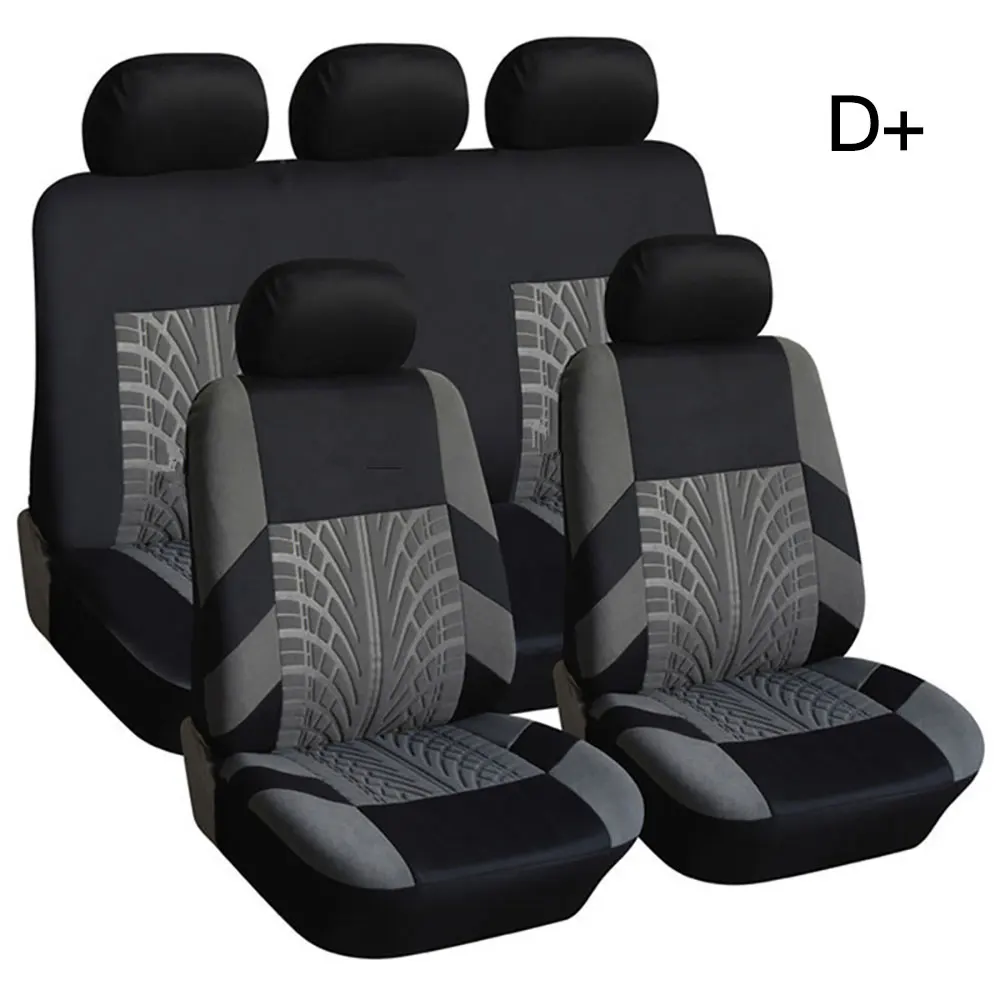 

Auto Seat Covers Kit Universal Fits Tire Pattern Car Seat Protector Decorative Covers Sedan SUV Truck VanInterior Parts