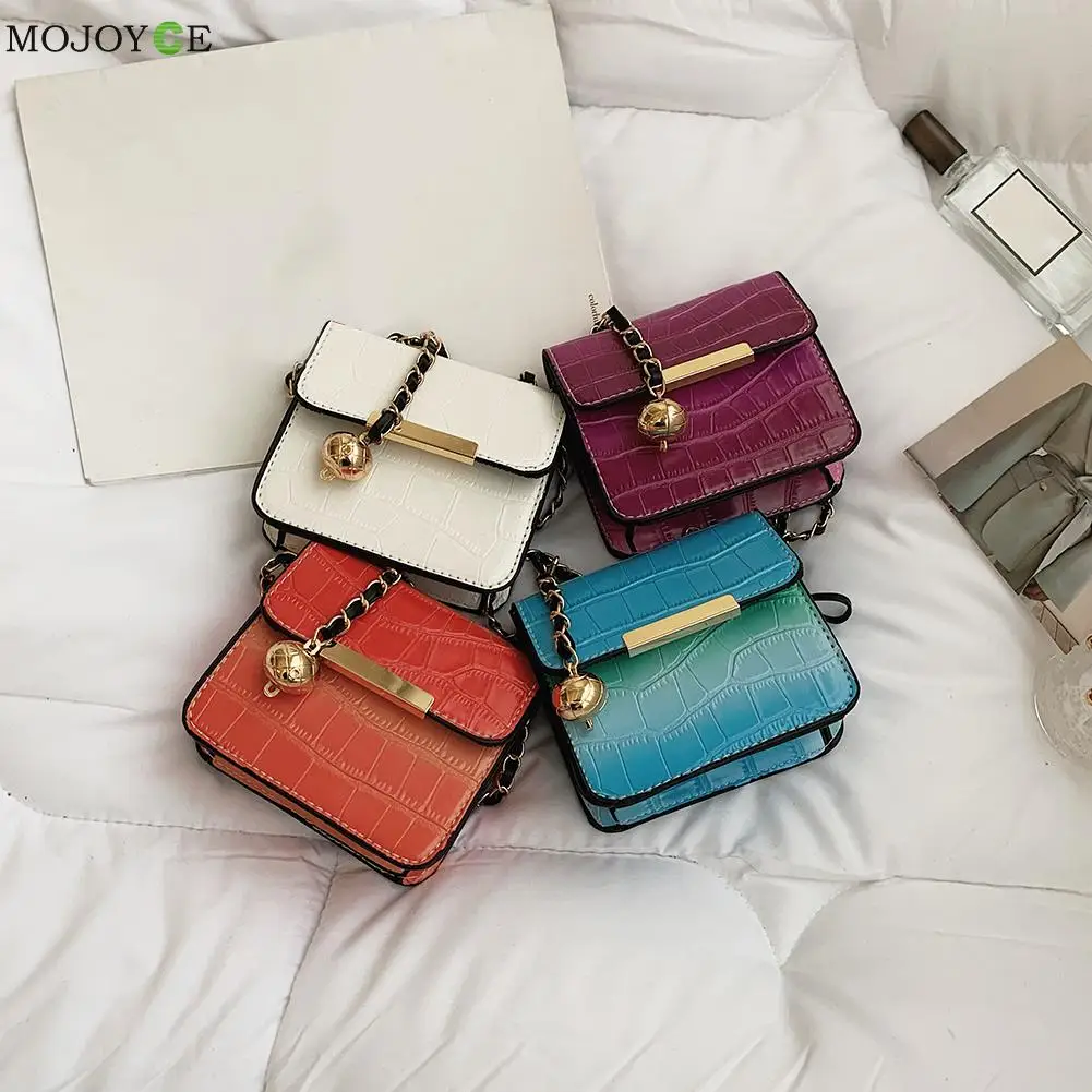 

Сумка-мессенджер женская из искусственной кожи, градиентная, с цепочкой