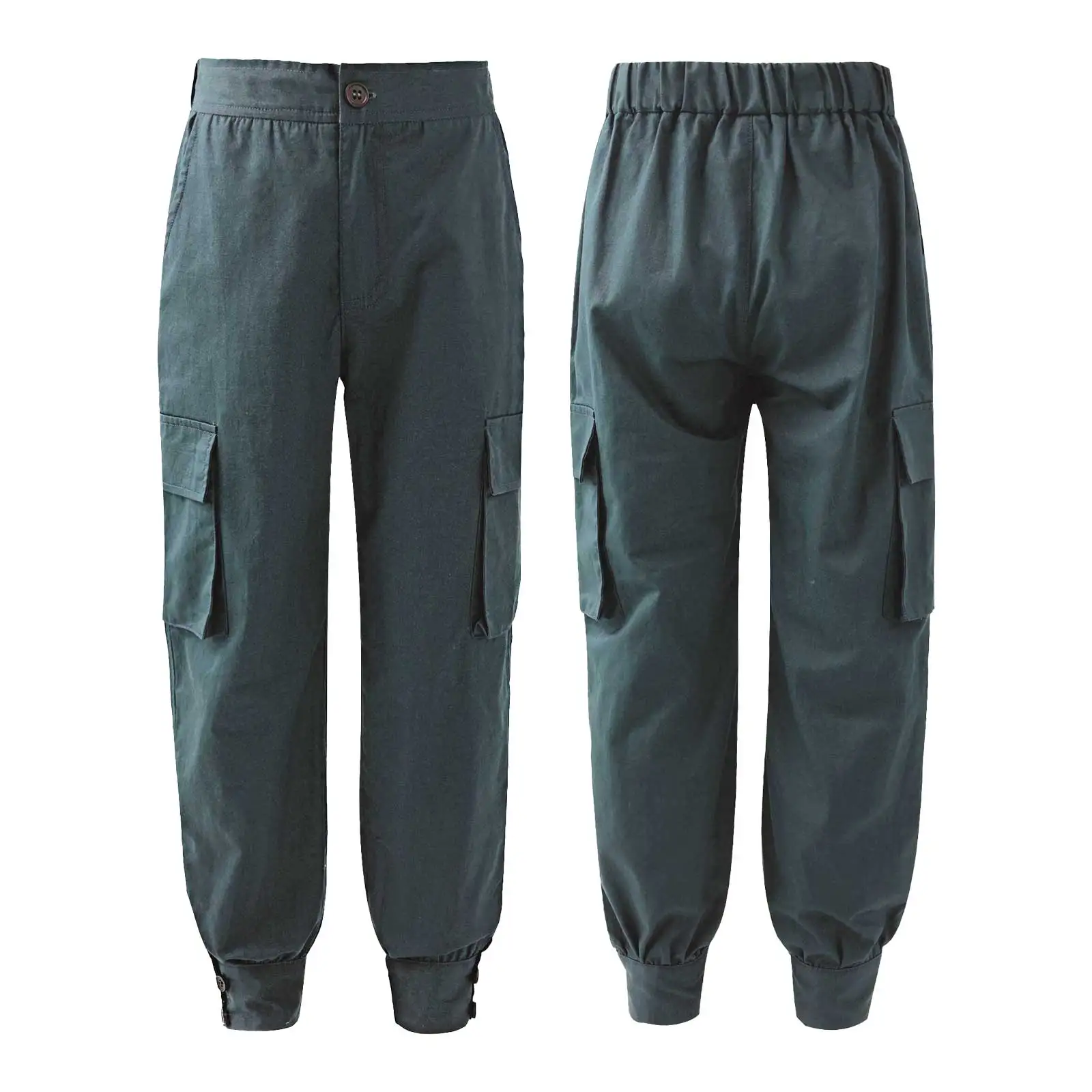 

Girls Cargo Pants Solid Kids Trousers For Girls Boys Casual Overalls Style Kids Pants Autumn Winter Girls Clothing 6 8 10 12 14Y