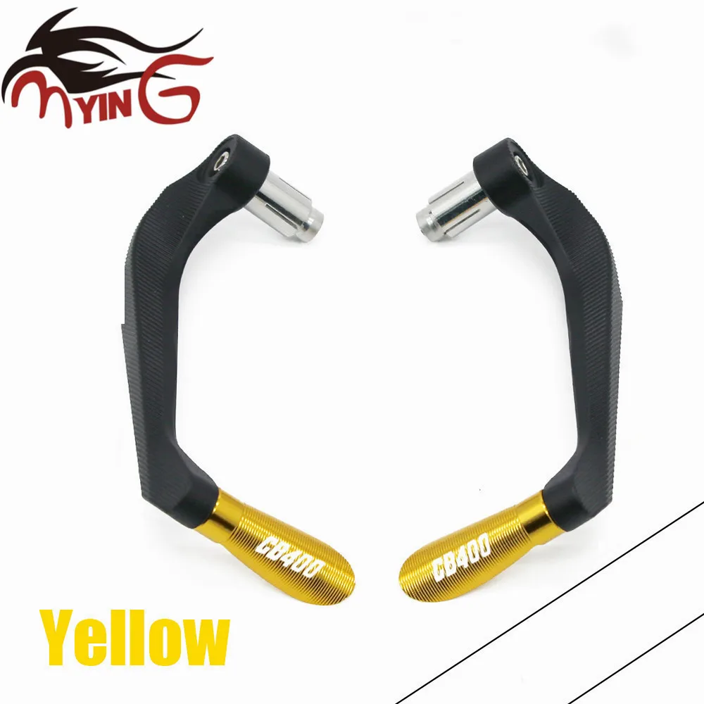 Motorcycle Universal 7/8&quot Handle Bar CNC Handlebar Grips Brake Clutch Levers Guard Protector For Honda CB400 CB 400 | Автомобили и