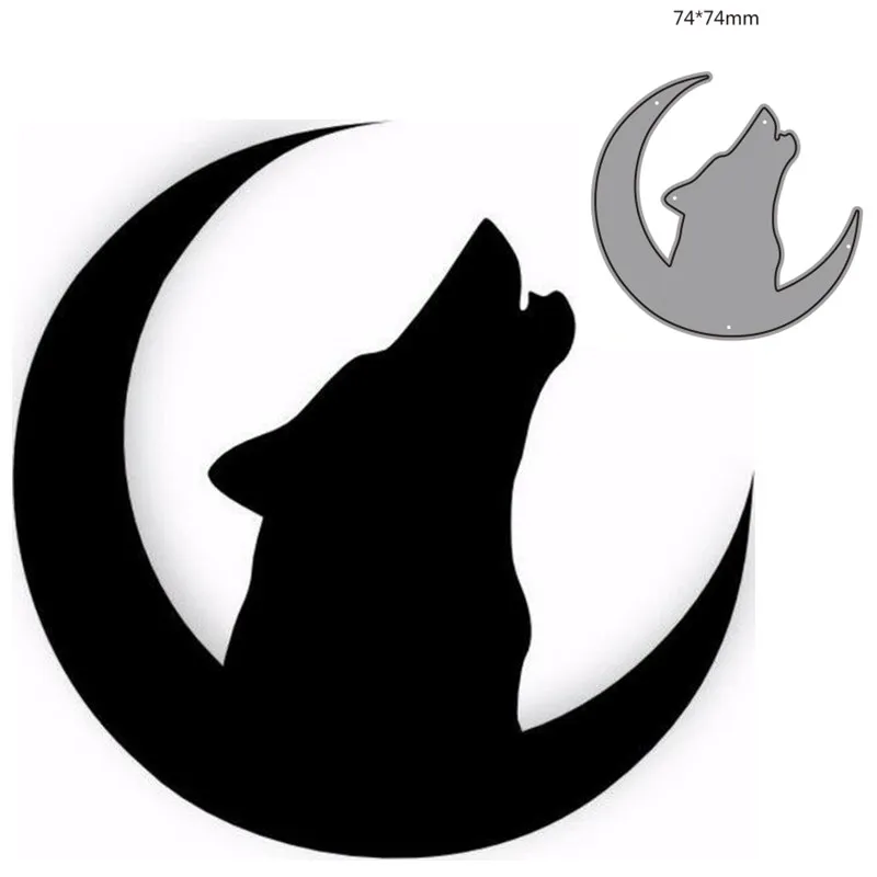 

Metal cutting dies cut die mold Animal wolf decoration Scrapbook paper craft knife mould blade punch stencils