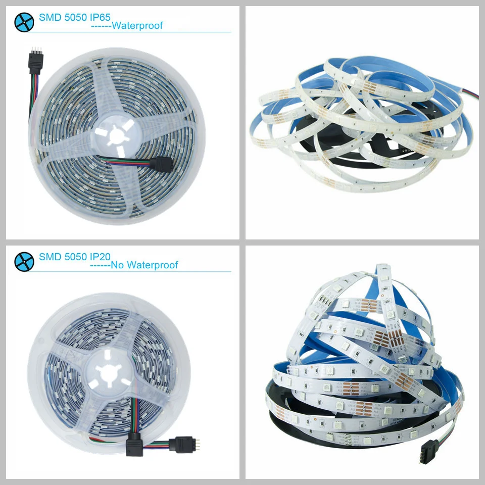 SMD5050 5 м 10 RGB светодиодный светильник в виде ленты изменяемый цвет мечты гибкий 12 В