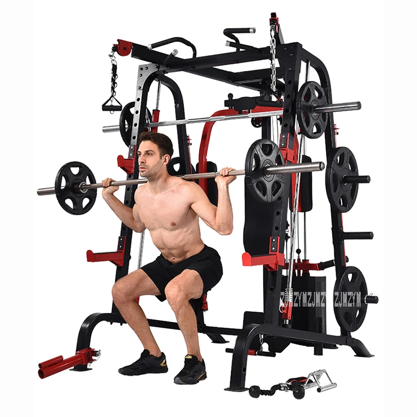 

9010DE Large Integrated Fitness Equipment Comprehensive Fitness Exercise Multifunctional Body Building Equipment Pull Up Barbell