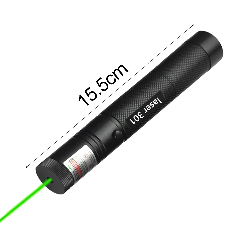 Зеленая лазерная указка высокой мощности 301 532nm яркий уличный фонарик
