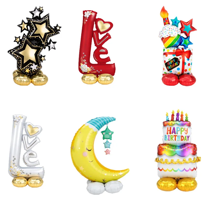 Стенд Moon Star торт из алюминиевой фольги воздушный шар на день рождения | Дом и сад
